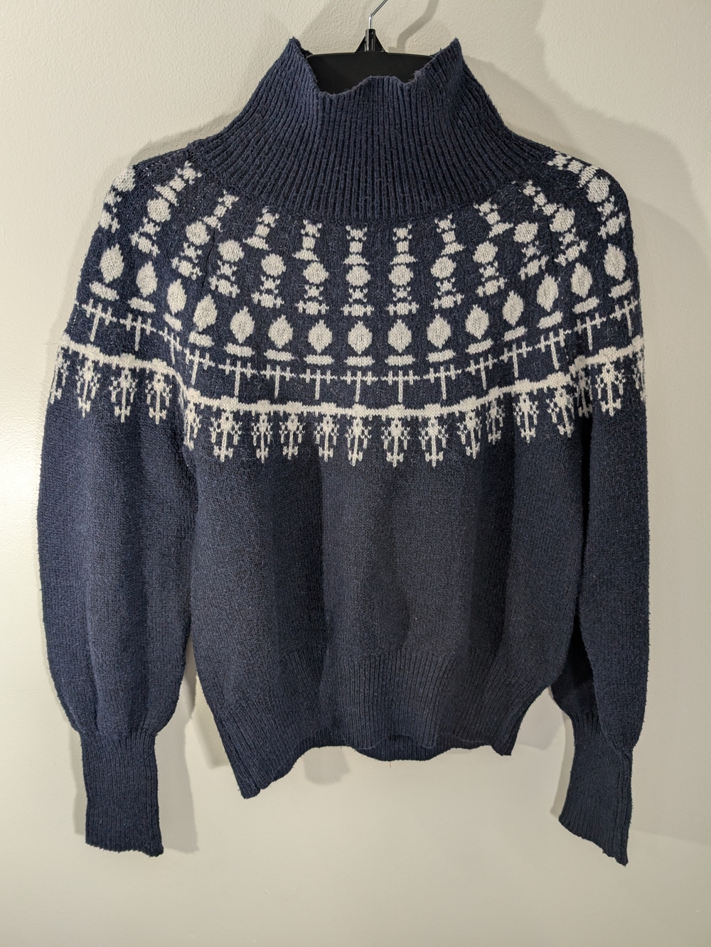 Women's Free Assembly Navy Turtleneck Sweater Small
